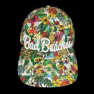 Empyre Bad Beaches Cap Snap Back Hat Hawaii Aloha Hula Palm Trees